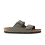 Birkenstock Arizona Birki Buc Leather Regular - Stone