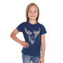 Pure Western Girls Bindi SS Tee - Navy