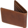 Unit Mens Wallet Leather Bi Fold Classic - Dark Choc