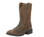 Ariat Mens Heritage Roper Wide Square Toe Western Boot - Brown