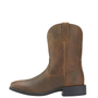Ariat Mens Heritage Roper Wide Square Toe Western Boot - Brown