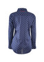 ONSALE Wrangler Women's Joey Print L/S Shirt- Navy Multi