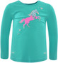 Thomas Cook Girls Toby Horse L/S Top - Aqua