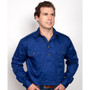 Just Country Cameron Work Shirt - Cobalt