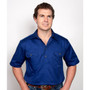 Just Country Adam Work Shirt - Cobalt