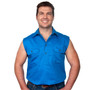 Just Country Jack Work N/S Shirt - Blue Jewel