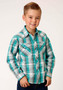 Boy's Roper West Made Collection Shirt Blue