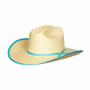 Sunbody Kids Cattleman Bound Edge Hat - Turquoise