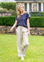 ON SALE Women's Thomas Cook Drawcord Pants - Taupe