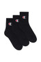 Champion Men's Crew Socks 3 Pack - Black