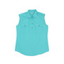 Just Country Kerry Sleeveless Work Shirt Turquoise