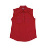 Just Country Kerry Sleeveless Work Shirt Chilli
