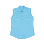 Just Country Kerry Sleeveless Work Shirt Sky Blue