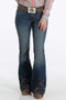 ON SALE Cruel Girls Women's Hannah Bareback Flare Dark Stone Wash