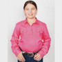 Just Country Girls Kenzie Work Shirt -Hot Pink