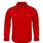 Pilbara Kids Closed Front L/S Workshirt - Red