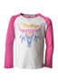 ON SALE Bullzye Girls Sunset Steer L/S Raglan Tee White/Berry