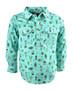 ON SALE Hard Slog Kids Maisy Half Plkt L/S Shirt Mint