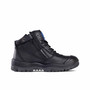 ON SALE Black Zip Sider Boot w/ Scuff Cap