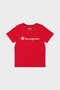 Champion Kids Script S/S Tee - Vermili