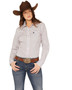 ON SALE Cinch Women's Button Down L/S Western Shirt Pink/Navy Print