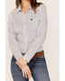 ON SALE Cinch Women's Button Down L/S Western Shirt Pink/Navy Print