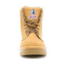 Steel Blue Argyle Lace Up ST Workboots  - Wheat