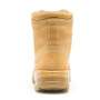 Steel Blue Argyle Lace Up ST Workboots  - Wheat