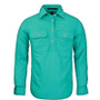Women's Pilbara Closed Front L/S Shirt  - Jade