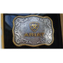 Ariat Western Antique Belt Buckle - Silver Gold