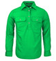 Pilbara Women's Closed Front L/S Shirt  - Emerald