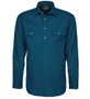 Pilbara Mens Closed Front L/S Workshirt - Diesel