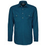 Pilbara Mens Closed Front L/S Workshirt - Diesel