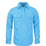 Pilbara Women's Closed Front L/S Shirt - Cornflower