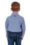 ON SALE Pure Western Boys Oliver L/S Shirt (P3S3100751) Blue/Red