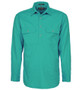 Pilbara Mens Closed Front L/S Workshirt Jade