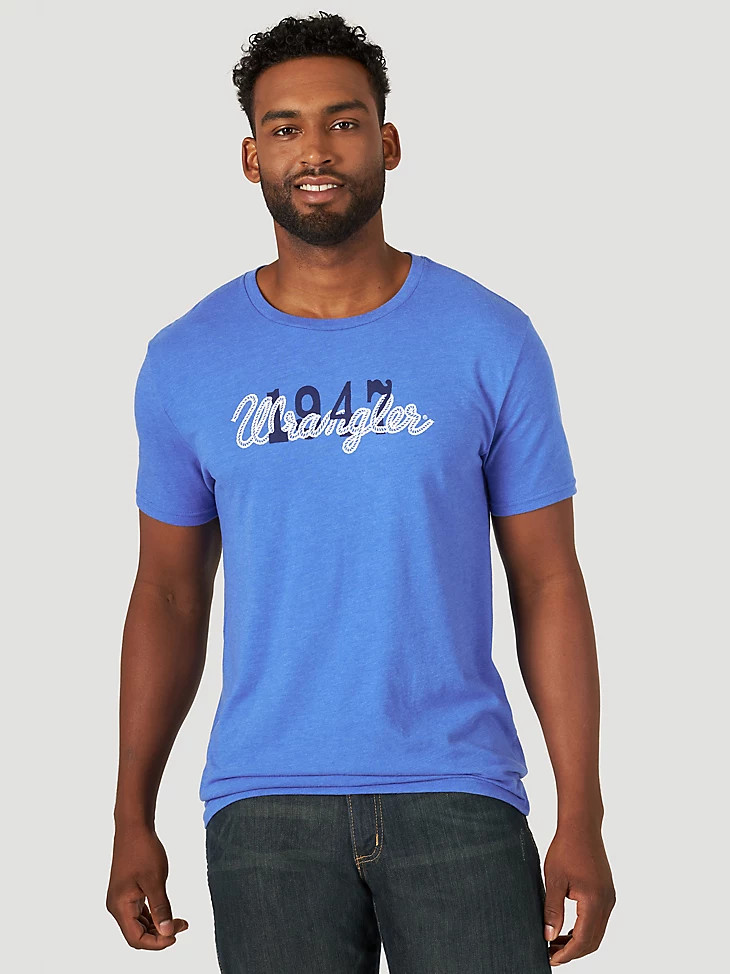 Wrangler Mens EST, 1947 Tee- Royal Blue Heather - Kimberley Country  Department Store