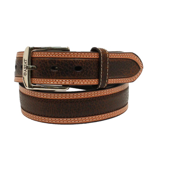 Ariat Men's Diesel Brown Rowdy Leather Belt - Kimberley Country ...