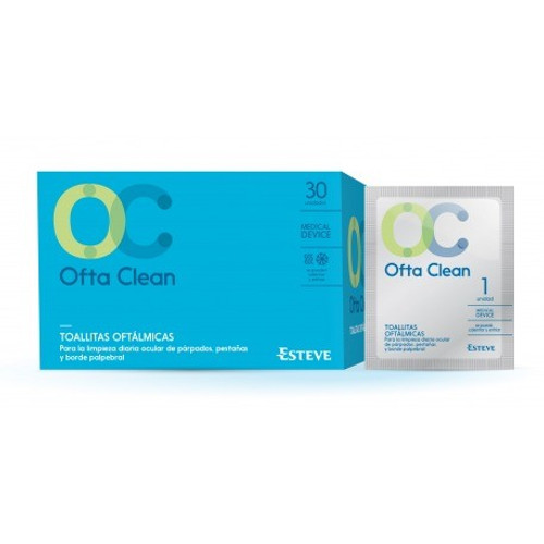 Oftaclean toallitas de un solo uso 30 toallitas