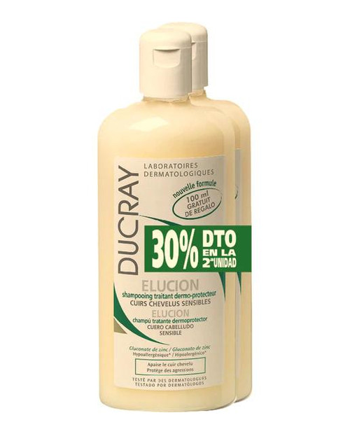 Pack Duplo Champú Elucion Ducray