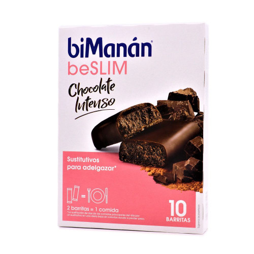 Bimanán beslim chocolate intenso 10 barritas