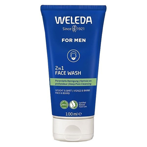 WELEDA Gel Limpiador 2 en 1 Rostro & Barba For Men 100 ml