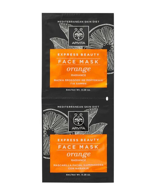 Mascarilla revitalizante con naranja express beauty apivita