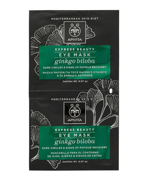 Mascarilla de ojos para ojeras y bolsas express beauty apivita