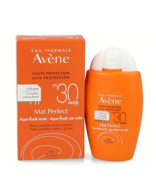 Avene mat perfect aqua fluido con color SPF 30 1 envase 50 mL