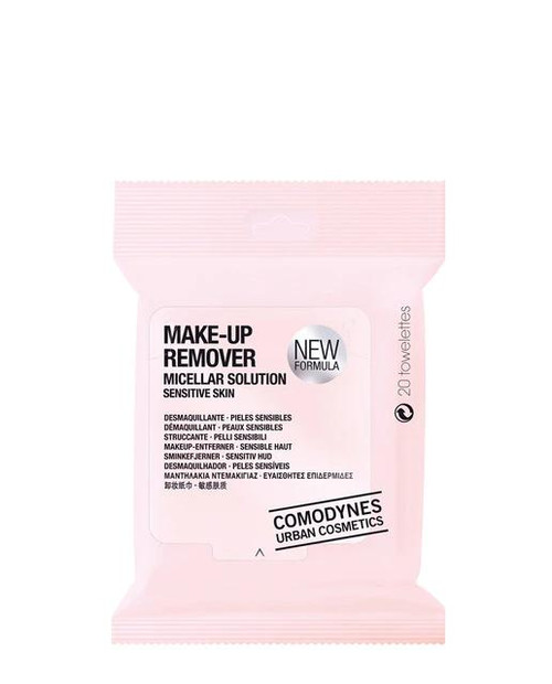 Toallitas make-up remover micellar solution piel sensible comodynes