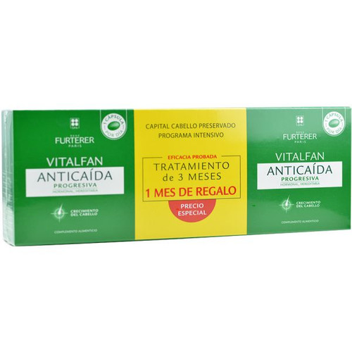 Rene furterer vitalfan anticaída progresiva triplo cabello y uñas 3×30 cápsulas (un mes gratuito)