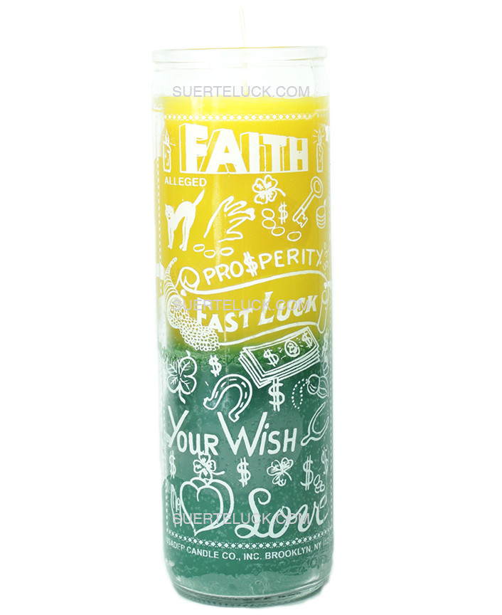 Double Fast Luck Candle SUERTE·LUCK