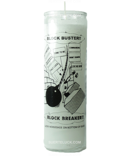 Block Buster Candle 
7 Days 
Spiritual 
Crusader Candle