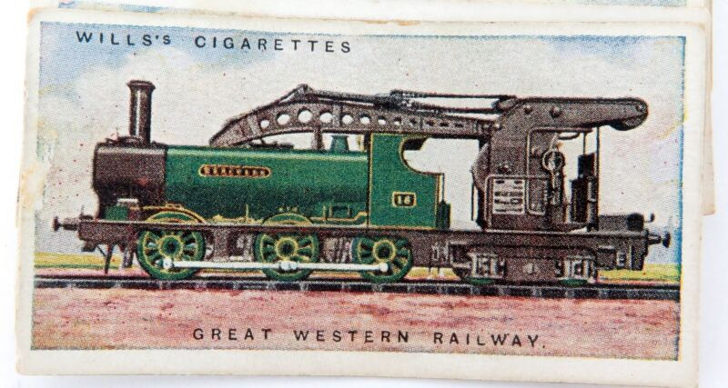 Vintage Wills Cigarettes Cards “Railway Engines" Part Set. 30 of 50 Harrington & Co.